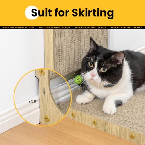 Conlun Cardboard L Shape Cat Scratcher 22" - Image 4