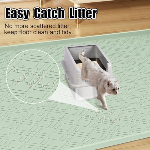 Silicone Cat Litter Mat 42" x 29" Cat Mat - Image 5