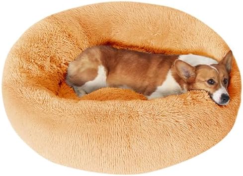 JOLLYVOGUE Dog Beds Large Sized Dog, 36 inches Calming Soft Anti-Anxiety Donut by JOLLYVOGUE