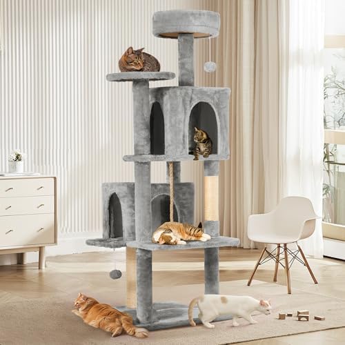 58.5inch Large Cat Tree Tower Condo - Image 3