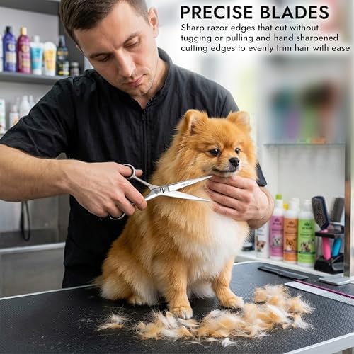 ARSUK Dog Grooming Shears 7-Inch Professional Japanese Stainless Steel Pet - Image 3