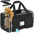 HUANLANG Large Cat Carrier Soft Sided Travel Pet Carrier Airline Approved by HUANLANG