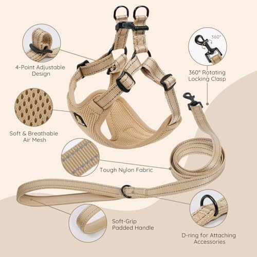BELLA & PAL Adjustable Step-in Dog Harness, Puppy No-Pull Vest - Image 2