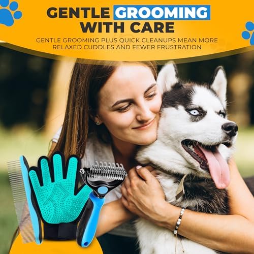 Pet Hair Removal Glove for Dogs & Cats – Dog Grooming Gloves for Shedding - Image 6