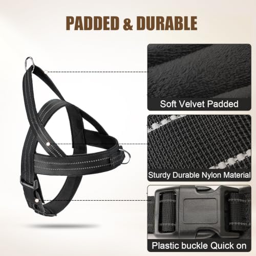 No Pull Dog Harness Front Clip, Escape Proof Dog Harness, Reflective Durable - Image 6