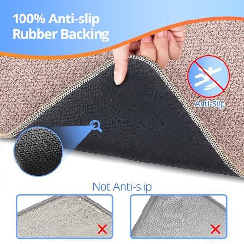 Upgraded Bath Mat 19x30Inch, Thin Bath Mats Rugs - Image 4