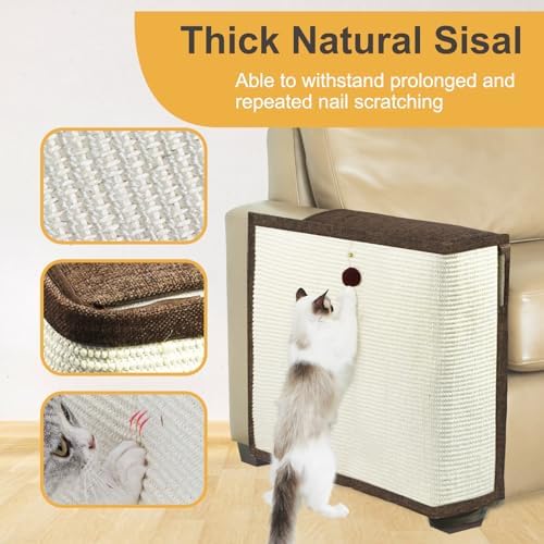 Upgraded Cat Scratch Furniture Protector, Cat Scratch Sofa Arm Sheild - Image 3