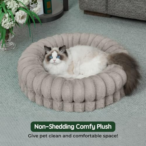 BALANCE Luxury Donut Dog Bed, 24 Inches Round Dog Beds - Image 2