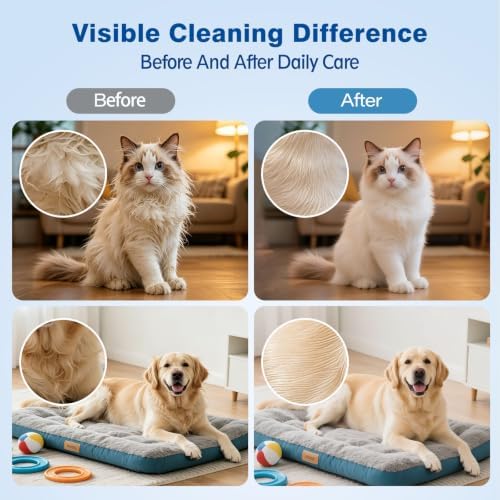 12 Pcs Pet Glove Wipes for Dogs & Cats, Disposable Dog Cleaning Bath Gloves - Image 5