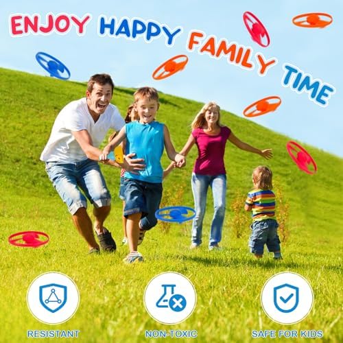 Outdoor Flying Disc Launcher Toys Set Pull-String Launchers Flying Toys Summer - Image 5