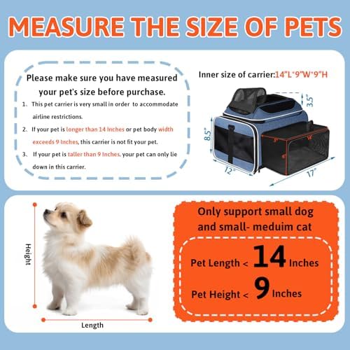 Petskd Top & Side Expandable Small Pet Carrier - Image 4