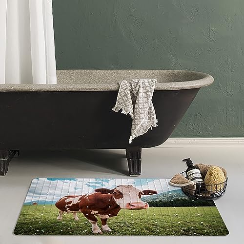 Rustic Bathtub Mat Non Slip for Kids Bath Tub Shower Mat Non-Slip Farmhouse - Image 3