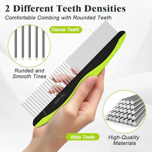 2PCS Self Cleaning Slicker Brush & Dog Comb - Image 5