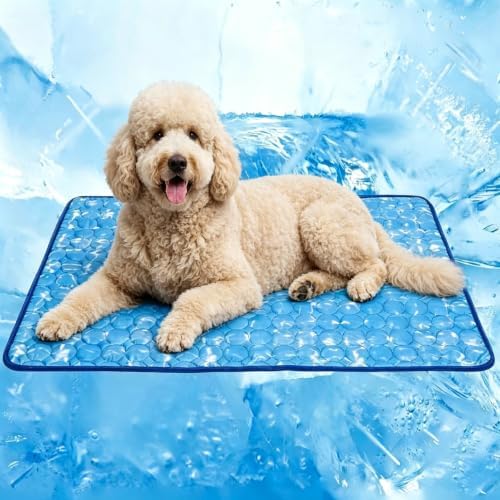 Dog Cooling Mat, Non-Slip Foldable Portable Soft Pad by mcgskl