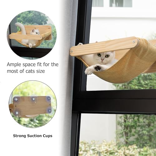 Cat Window Hammock Bed 4pcs/Set Cat Window Perch - Image 5