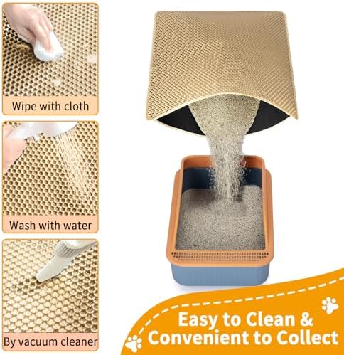 Large Cat Litter Box Mat, Litter box Mat - Image 3