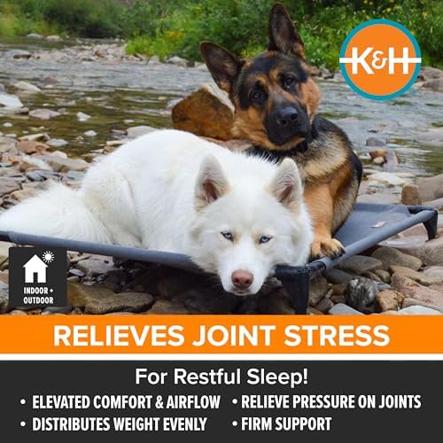 K&H Outdoor Elevated Dog Bed, Cooling Raised Dog Bed, Jumbo 56x38in - Image 3