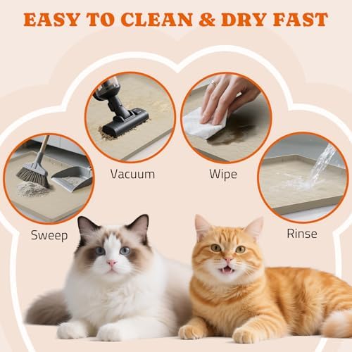 Pawtners Silicone Cat Litter Mat 34 x 22 in, 2 Pack - Image 6