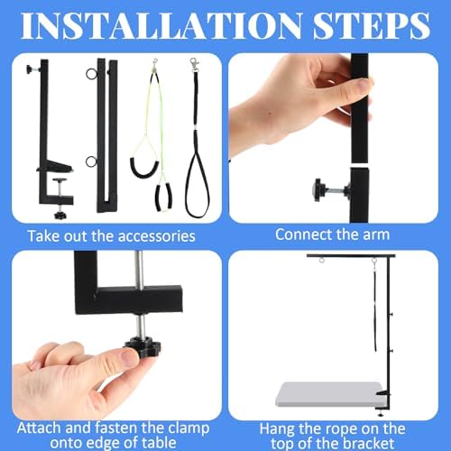 13 Pcs Adjustable Dog Grooming Arm - Image 4