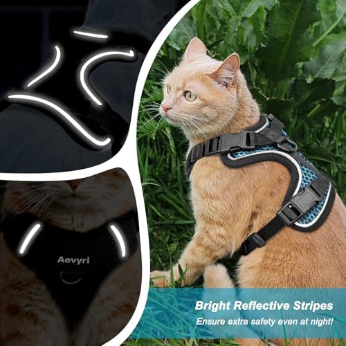 Cat Harness and Leash for Walking Escape Proof Soft Adjustable Cat Leash - Image 5