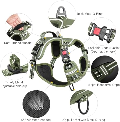 Timos Dog Harness, Front Clip No Pull Medium Sized - Image 5