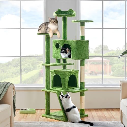 Yaheetech 70in Multi-Level Sturdy Cat Tree, Sisal Scratching Posts - Image 2
