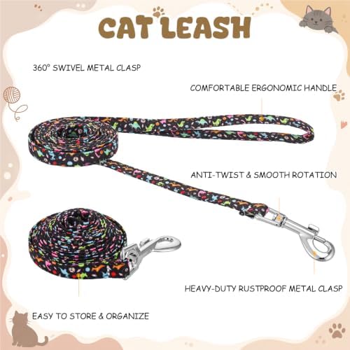 2 Pack Cat Harness and Leash, Escape Proof Adjustable Kitten Harness - Image 3