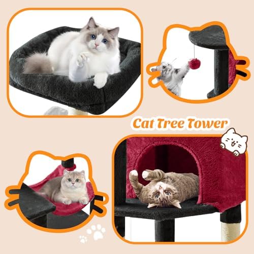 44 Inch Small Cat Tree Tower for Indoor Cats and Kittens - Image 6