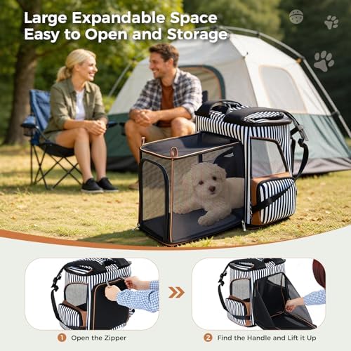 Lekereise Large Cat Backpack Carrier Expandable Pet Carrier Backpack - Image 4