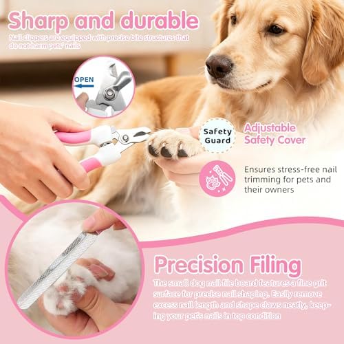 Oromaviela 12PCS Rabbit Bunny Cat Grooming Kit, Self-Cleaning Slicker - Image 4