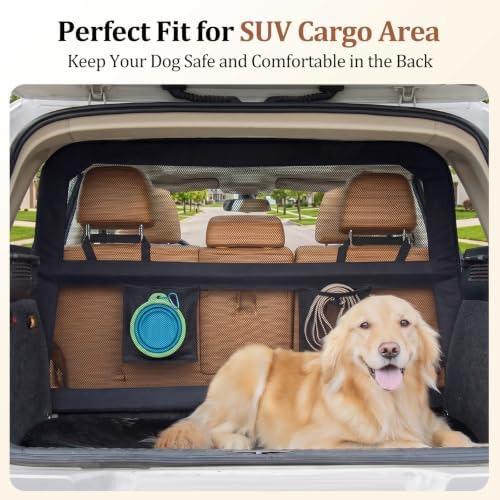 Dog Car Barrier for Cars SUVs Trucks – 50" Wide Pet Divider for Back Seat & - Image 2