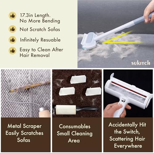 Dog & Cat Hair Remover for Couch, Reusable Lint Brush for Furniture - Image 3