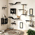 10 Pcs Cat Wall Shelves Set, Wall-Mounted Climber by KAMABOKO