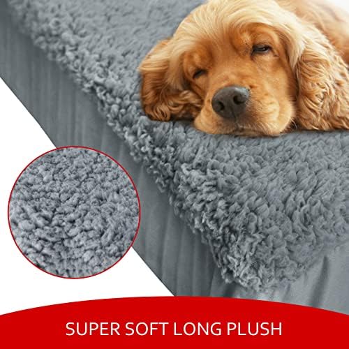 Dog Bed Covers 2 Pack Soft Plush Replacement Washable, 41x29 Inches - Image 2