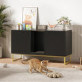 Kitty Litter Box Enclosure for 2 Cats, Small Hidden Cat Litter Box Furniture by FiveWillowise