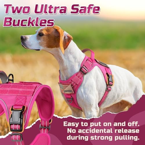 rabbitgoo Tactical Dog Harness for Small, No Pull Military Service Vest - Image 6