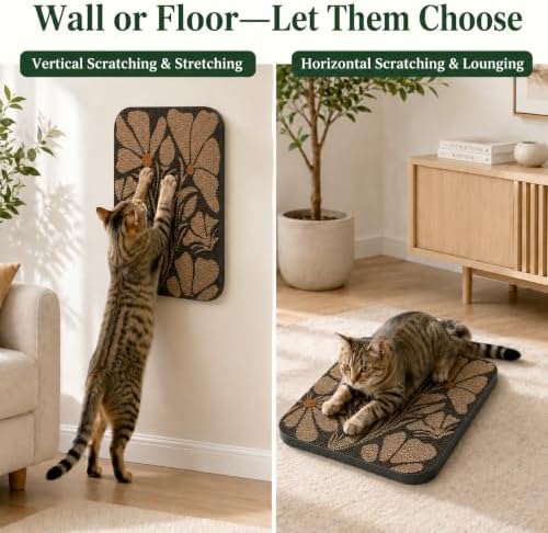 2 Pack Cat Wall Scratcher, Art Cat Scratching Board - Image 5