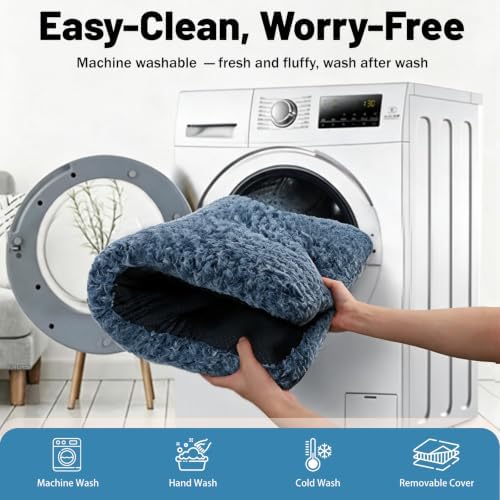 Large Size Washable Non‑deformable Rose-Velvet Comfort Dog Crate Mat - Image 7