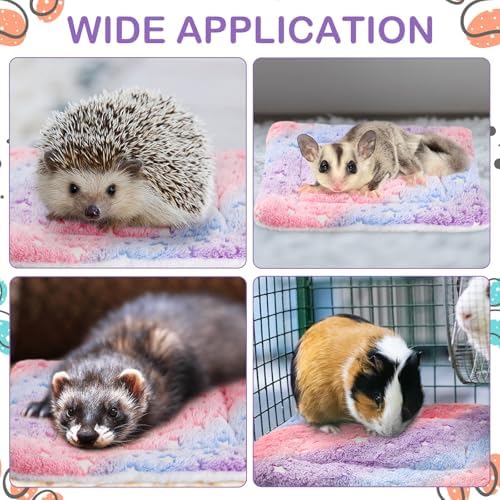Haull 4 Pcs Waterproof Guinea Pig Bedding Mat, Colorful Star, 13 x 10 - Image 4