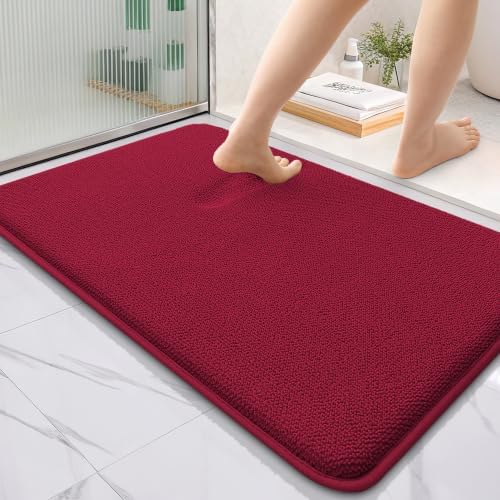 OLANLY Thick Memory Foam Bathroom Rugs 36x24, Absorbent Bath Mat by OLANLY
