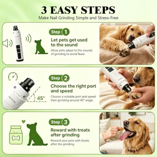 Whisper-Quiet Dog Nail Grinder, Safe & Stress-Free - Image 3