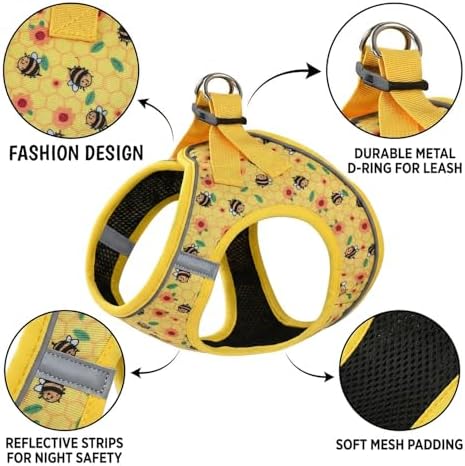 Mihqy Step in Dog Harness and Leash Set, Soft Breathable Mesh - Image 3