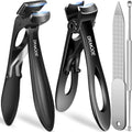 Toenail Clippers for Thick Toenails for Seniors, Angled Head Wide Opening by DRMODE