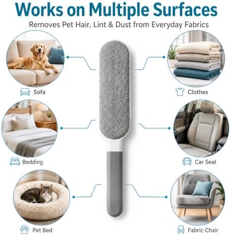 2 Pack Pet Hair Remover Brush Set - Image 5