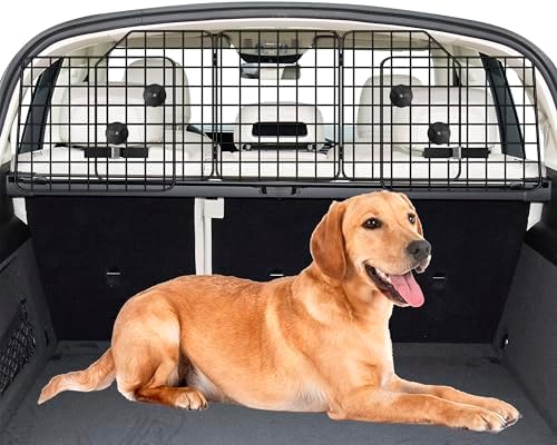 Dog Car Barrier for SUVs, Adjustable Large Pet Barriers, Universal Fit by NOAMOO