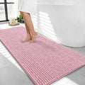 OLANLY Thick Chenille Bathroom Runner Rugs Mats 44x24, Dusty Rose by OLANLY
