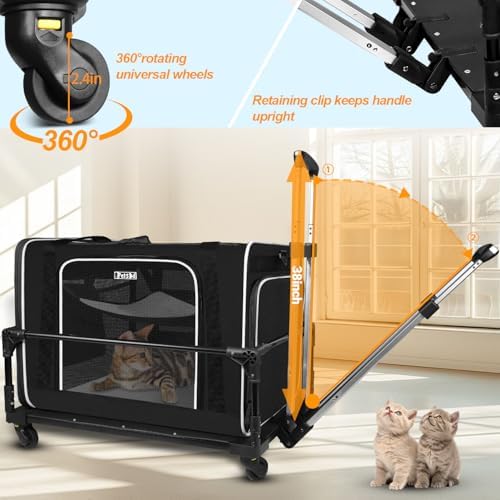 Petskd Side Expandable Extra Large Cat Carrier - Image 3