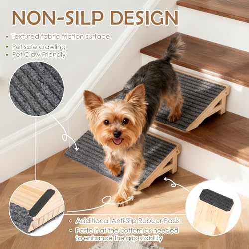 Fixed Wooden Dog Stairs - Image 5