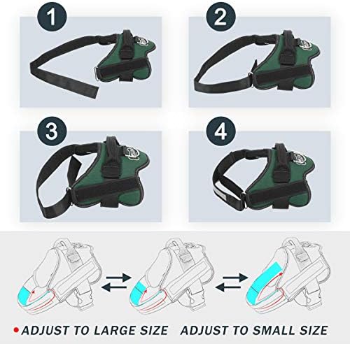 Bolux Dog Harness, No-Pull Reflective Dog Vest, Breathable Adjustable Pet - Image 3