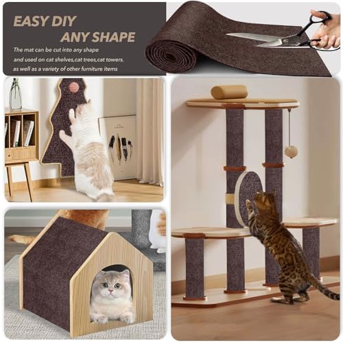78.7"x15.8" DIY Cat Scratch Furniture Protector, Self-Adhesive - Image 2